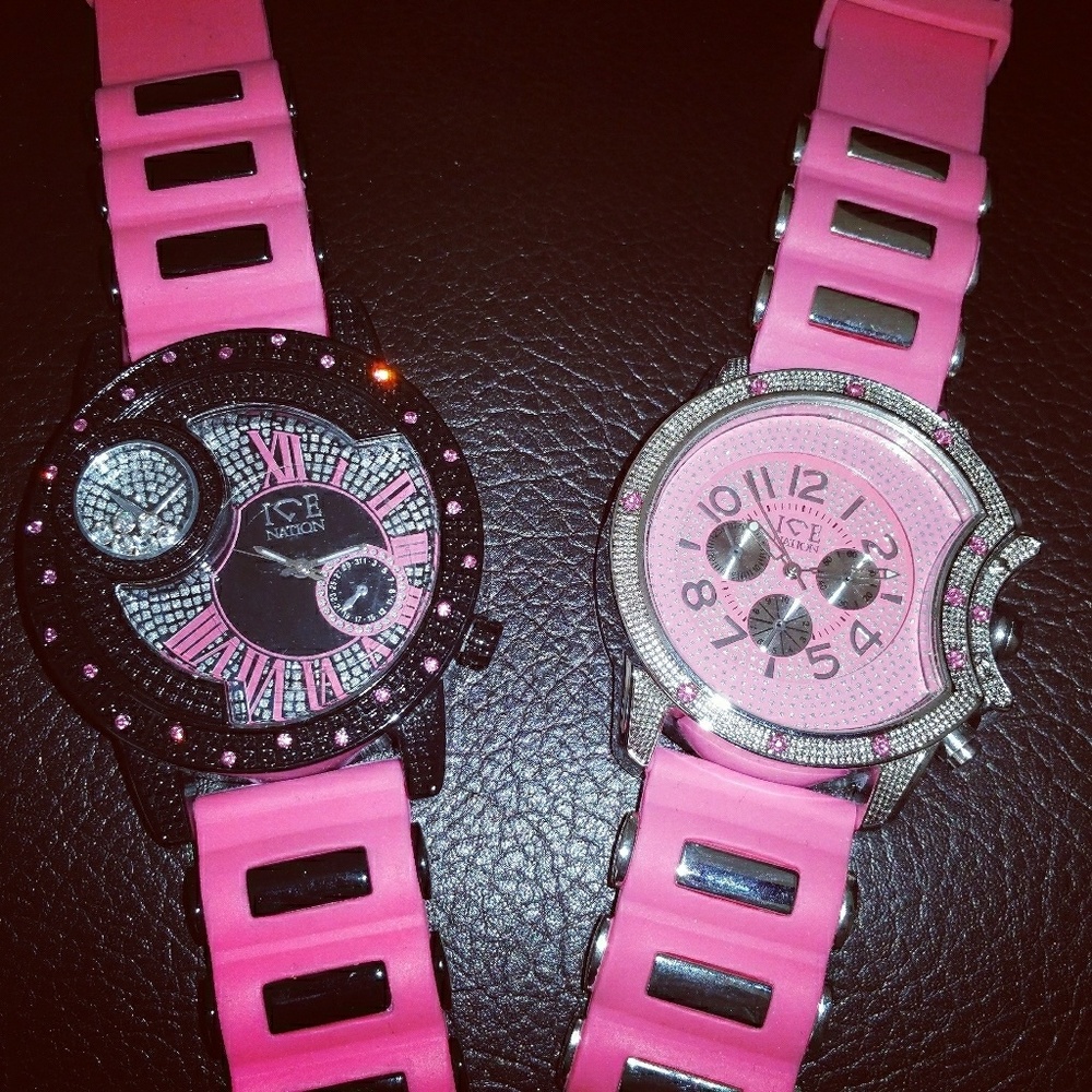 Ladies Pink Fashion Style watch